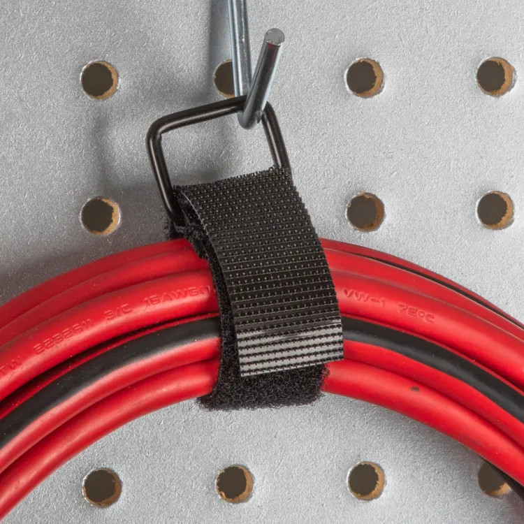 Klein 6-Pack Assorted Hook and Loop Cinch Straps, 40 lb Tensile Strength, Polyethylene - 450-600