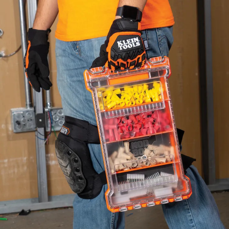 Klein MODbox Component Box for MODbox Tool Bag, Tote, and Backpack, Stackable, IP65  - 54812MB
