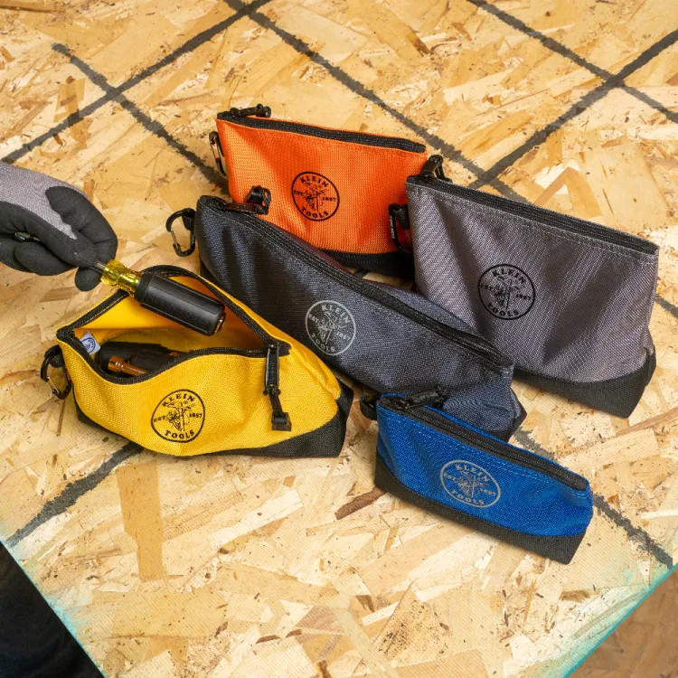 Klein 5-Pack Stand-Up Zipper Bags, Polyester - 55569