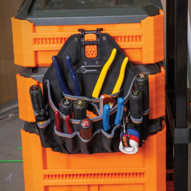 Klein MODbox 18-Pocket Tool Pouch for Tool Belts or MODbox Rail System- 55834MB