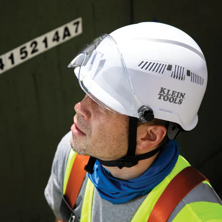 Klein Vented Safety Helmet, Class C, White - 60149