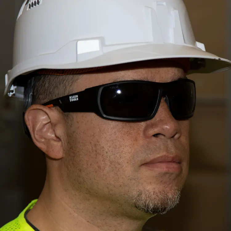 Klein Professional Safety Glasses, Full Frame, Gray Lens, Anti-Fog, Scratch-Resistant - 60164
