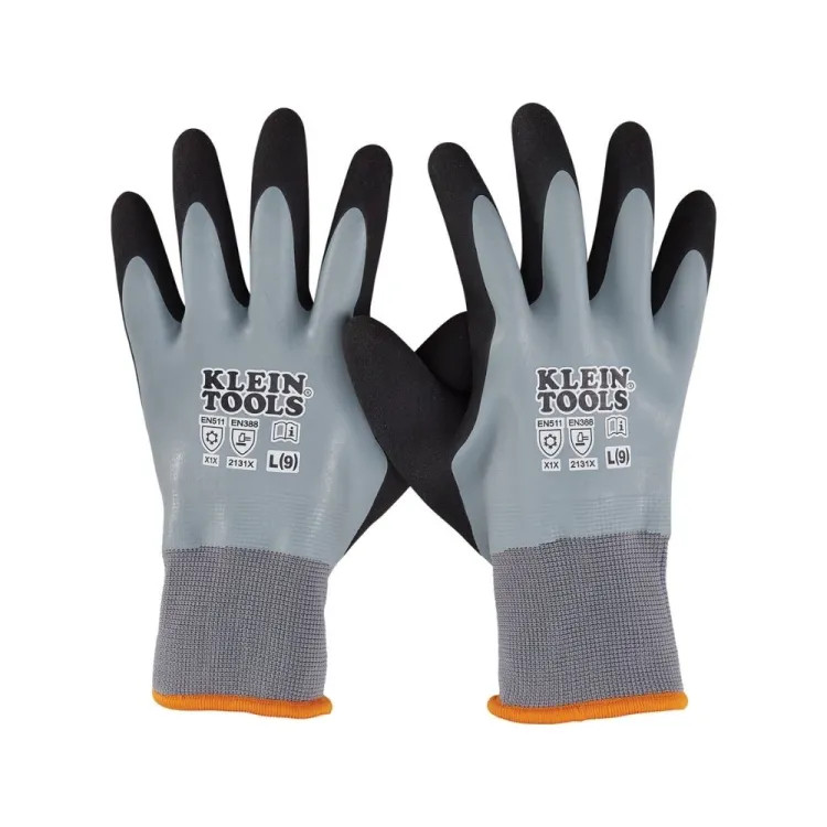 Klein Thermal Dipped Gloves, XL - 60390