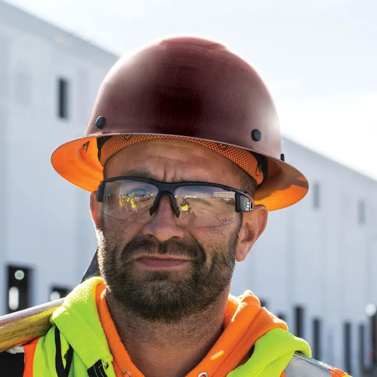 Klein KONSTRUCT Hard Hat, Full-Brim, Class G, Brown - 60452