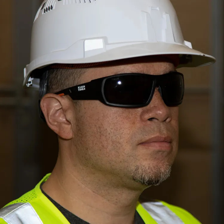 Klein Professional Full-Frame Gasket Safety Glasses with Nylon Strap, Gray Lens, Anti-Fog, Scratch-Resistant - 60471