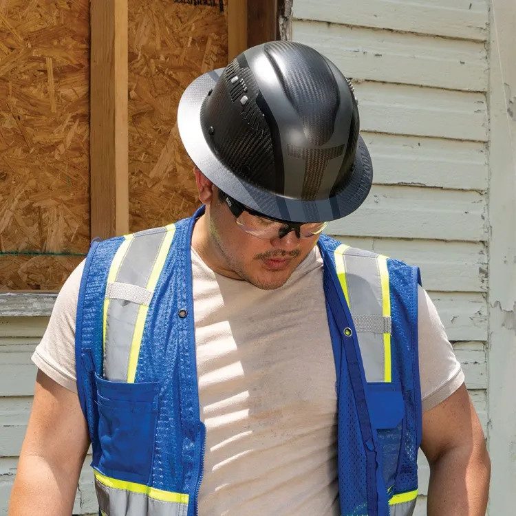 Klein Carbon Fiber Hard Hat, Full Brim, Spartan - 60513