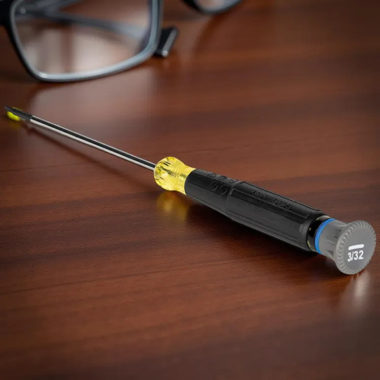 Klein 3/32" Slotted Precision Screwdriver, 3" Shank - 6243