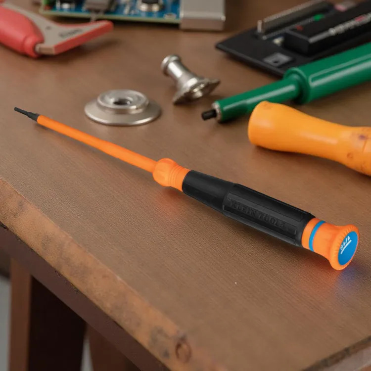 Klein 1/16" Slotted Precision Screwdriver, Insulated, 3" Shank, Steel -  6273INS
