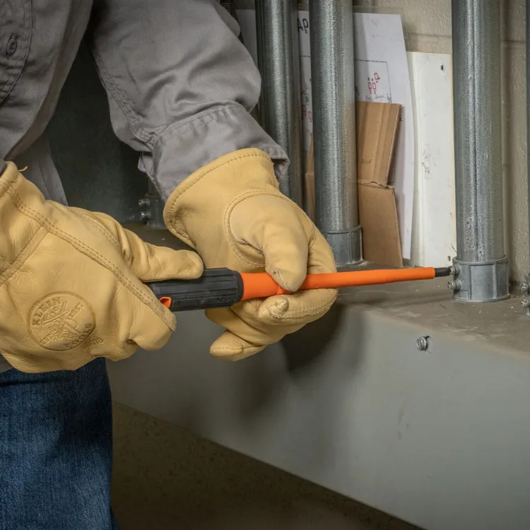 Klein 5/16" Cabinet Insulated Screwdriver, 6" Round Shank, 1000V - 6866INS