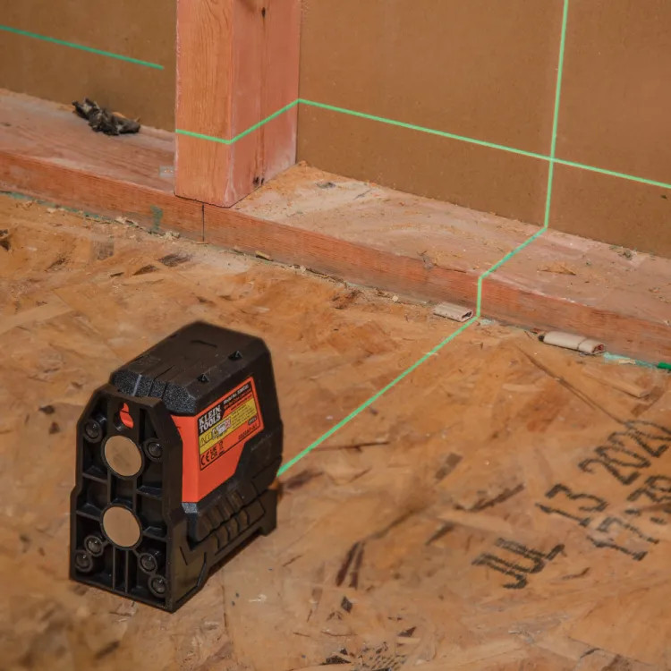 Klein 50' Green Mini Cross-Line Self-Leveling Laser Level, IP54 - 93MCLG
