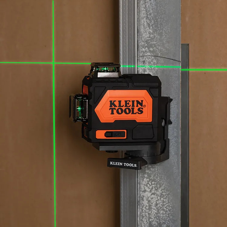 Klein Rechargeable Self Leveling Green Planar Laser Level with Hard Carrying Case - 93PLL