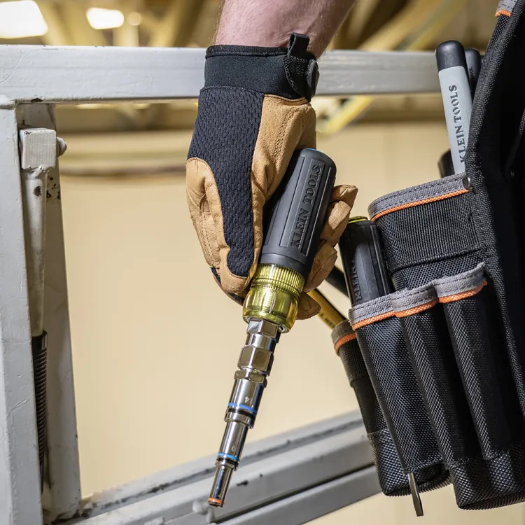 Klein 11-in-1 Pass-Through Magnetic Multi-Nut Driver with Cushion Grip, Metric - 32809MAGM 