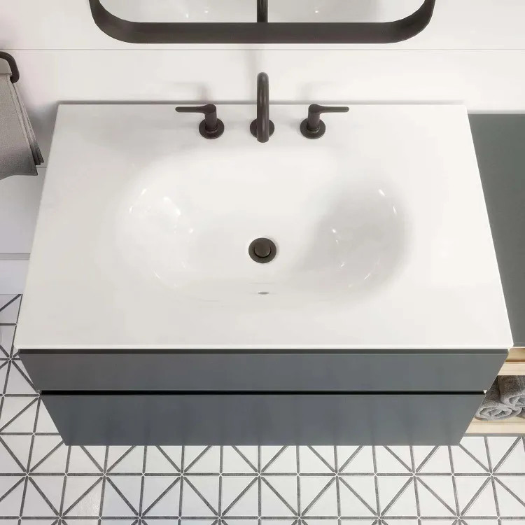 AS 1298008.020 STUDIO S 33IN VANITY TOP W/8IN CTR