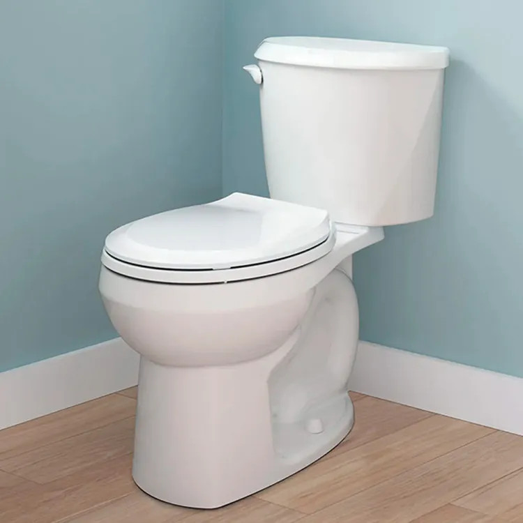 American Standard Colony3 Two-Piece Round Toilet, Standard Height, ADA, 12" Rough-In, 1.6 GPF, White (Less Seat) - 250DA004.020