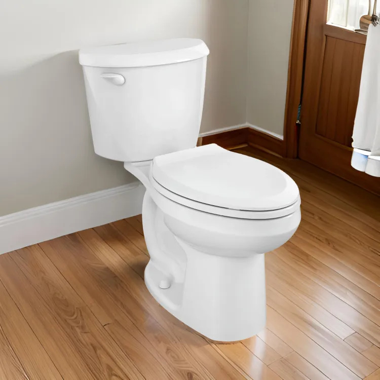 American Standard Colony3 Two-Piece Toilet, Elongated, Chair Height, PowerWash, ADA, 12" Rough-In, 1.28 GPF, White (Less Seat) - 250AA104.020