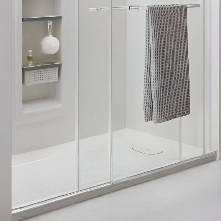 American Standard Aspirations 60" x 32" Single-Threshold Shower Base With Right-Hand Drain, High-Gloss Acrylic, White - A8020T-RHO.020