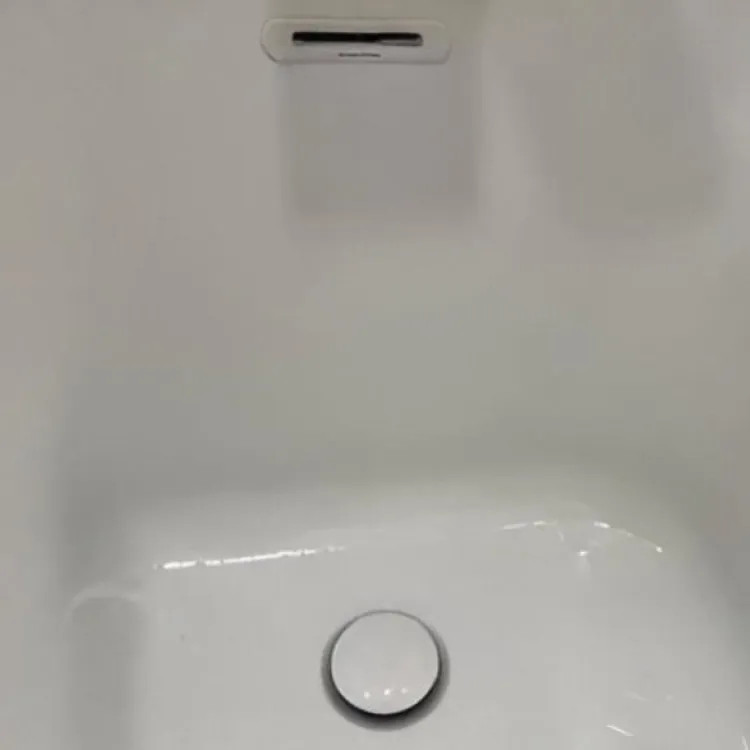 American Standard Aspirations Alcove Bathtub Slotted Deep Soak Overflow and Pop-Up Drain Assembly, White - 1616000.020