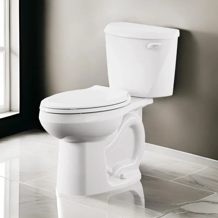 American Standard Colony3 Two-Piece Toilet, Elongated, Chair Height, PowerWash, ADA, 12" Rough-In, 1.28 GPF, White (Less Seat) - 250AA105.020