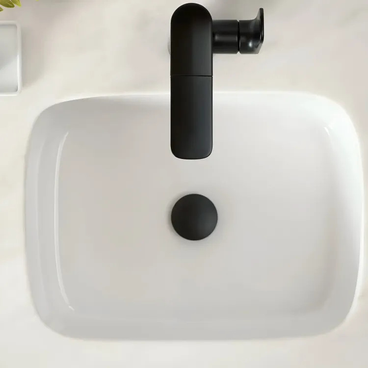 American Standard Aspirations 20” x 15-1/2" Undermount Bathroom Sink, Center Drain, White - 1607000.020