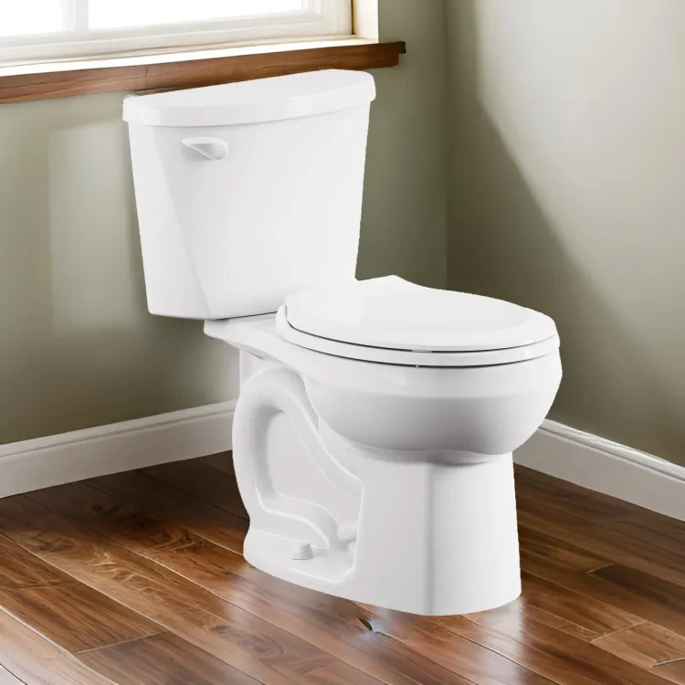 American Standard Colony3 Two-Piece Round Toilet, Standard Height, PowerWash, ADA, 10" Rough-In, 1.28 GPF, White (Less Seat) - 250DB104.020
