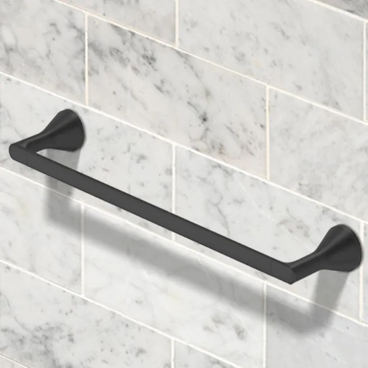 American Standard Aspirations 24" Towel Bar, Metal, Matte Black - 7061024.243