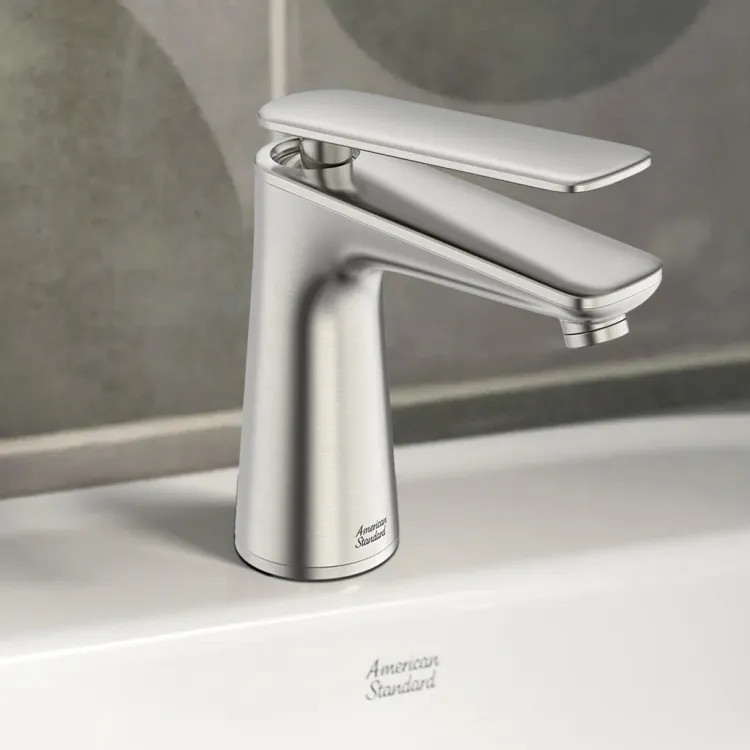 American Standard Aspirations One-Handle Bathroom Faucet w/ Pop-Up, 1.2 GPM, Brushed Nickel - 7061101.295