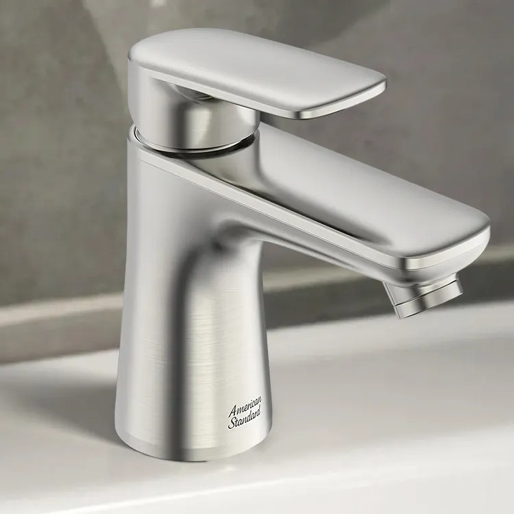 American Standard Aspirations One-Handle Petite Bathroom Faucet w/ Pop-up, 1.2 GPM, Brushed Nickel - 7061131.295