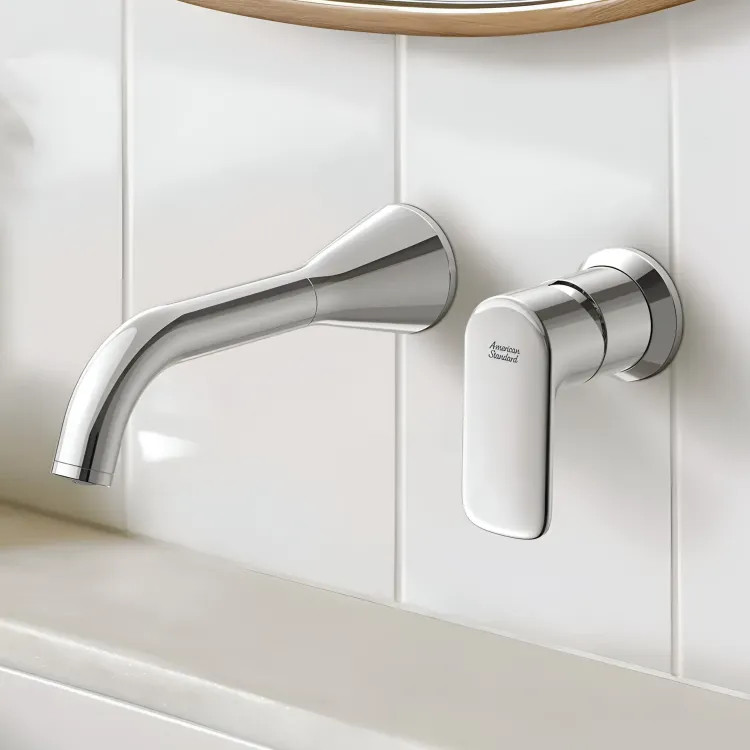 American Standard Aspirations One-Handle Wall-Mount Bathroom Faucet, 1.2 GPM, Polished Chrome - 7061461.002