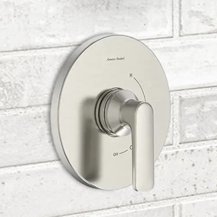 American Standard Aspirations Pressure Balance Valve Trim, Lever Handles, Double Ceramic Cartridge, Brushed Nickel - TU061500.295
