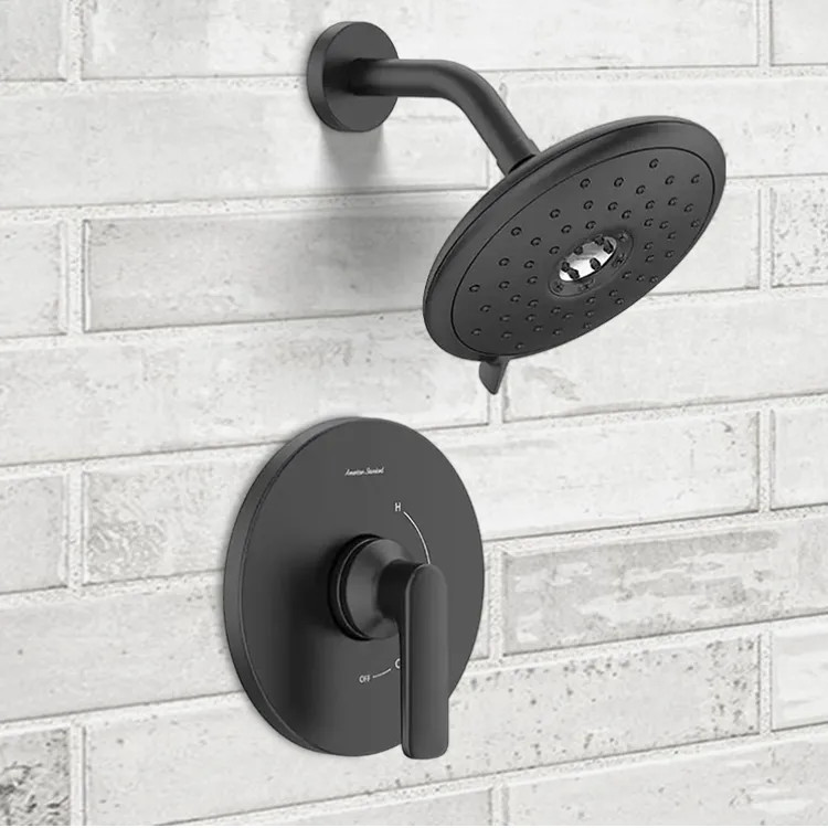 American Standard Aspirations Pressure Balance Shower Trim, 1.8 GPM, Matte Black - TU061507.243