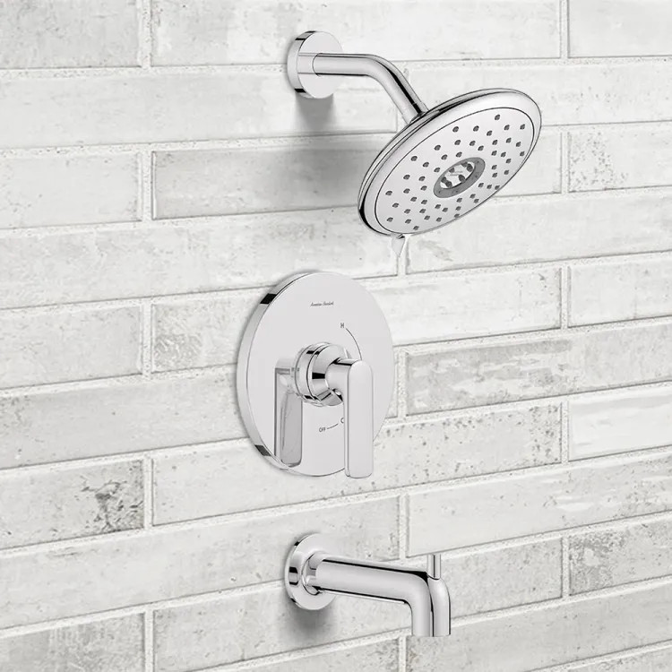 American Standard Aspirations Pressure Balance Tub/Shower Faucet, 1.8 GPM, Polished Chrome - TU061508.002