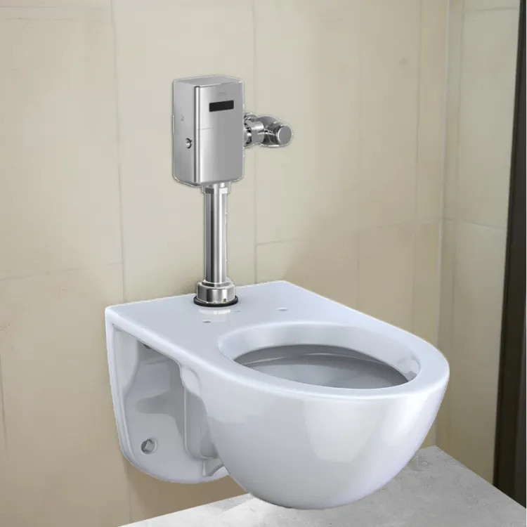 TOTO Elongated Wall Mount Commercial Toilet w/ 1-1/2" Top Spud Inlet, Cotton White - CT728CU#01