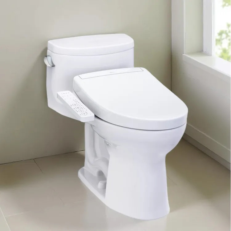 TOTO Supreme II WASHLET+ One-Piece Elongated Toilet w/ S2 Bidet Seat, 1.28 GPF, Cotton White - MW6343346CEFG#01
