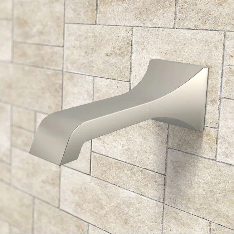 AZOS Waterfall Bath Spout Wall Mount Tub Filler Brass Waterfall