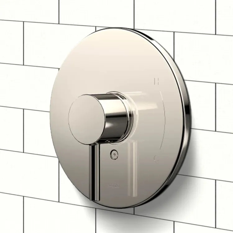 TOTO Round Pressure Balance Valve Trim, Lever Handle, ADA-Compliant, Polished Nickel - TBV01801U#PN