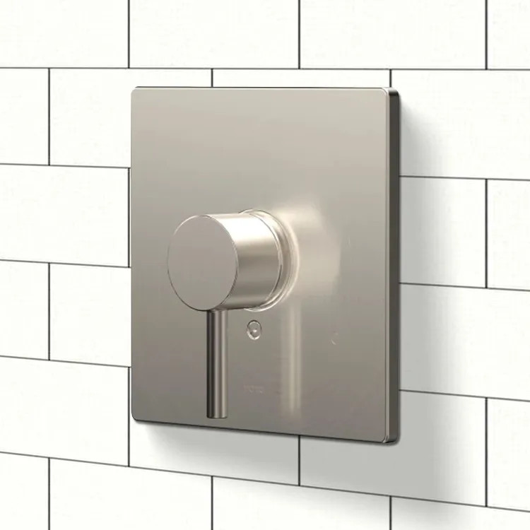 TOTO Square Pressure Balance Valve Trim, Lever Handle, ADA-Compliant, Brushed Nickel - TBV02801U#BN