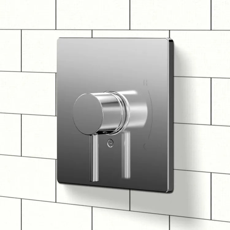 TOTO Square Pressure Balance Valve Trim, Lever Handle, ADA-Compliant, Polished Chrome - TBV02801U#CP