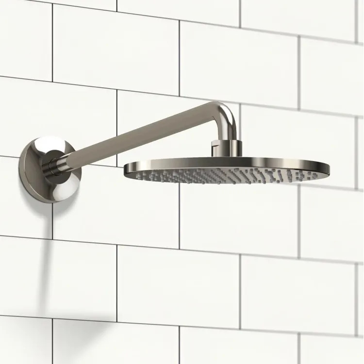 TOTO G Series 10" Round Rain Shower Head, Single-Function, Comfort Wave, WaterSense, 1.75 GPM, Polished Nickel - TBW07002U4#PN