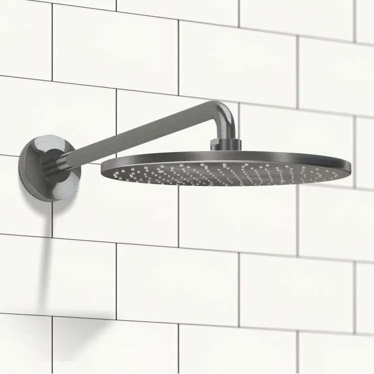 TOTO G Series 12" Round Rain Shower Head, Single-Function, Comfort Wave, WaterSense, 1.75 GPM, Brushed Nickel - TBW07003U4#BN