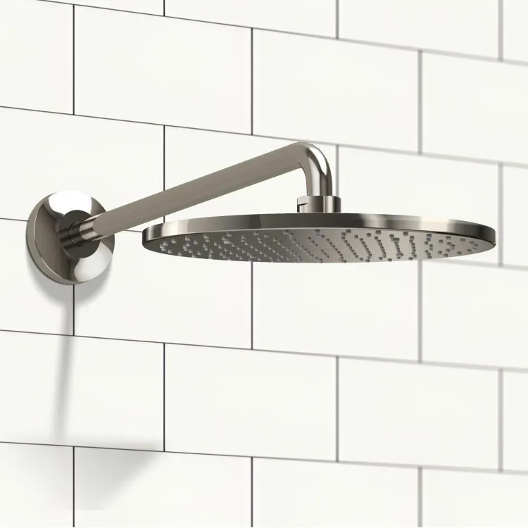 TOTO G Series 12" Round Rain Shower Head, Single-Function, Comfort Wave, WaterSense, 1.75 GPM, Polished Nickel - TBW07003U4#PN