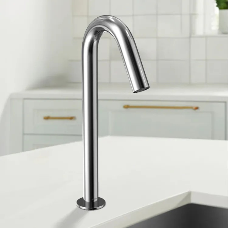 TOTO Helix Wall-Mount Touchless Lavatory Spout, 0.5 GPM, Dual Powered, Polished Chrome - TLE26008U3#CP