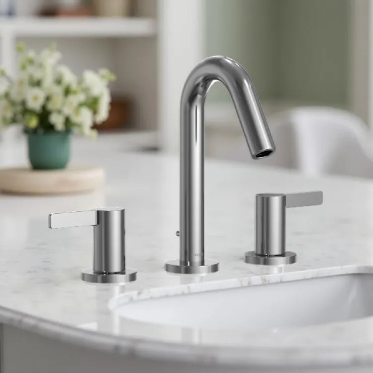 TOTO GF Series Two Handle Widespread Bathroom Faucet, 1.2 GPM, WaterSense, ADA, Polished Chrome - TLG11201UA#CP
