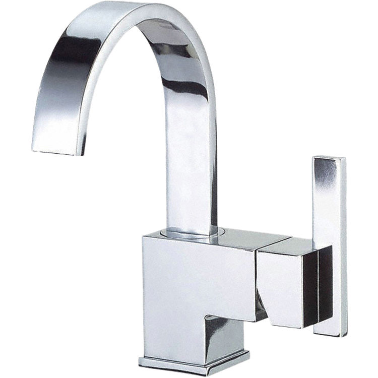 Danze Sirius Single-Hole Bathroom Faucet with Touch-Down Drain, Natural Water Stream, Single-Handle, 1.5 GPM, Lever Handle, Chrome - D221544