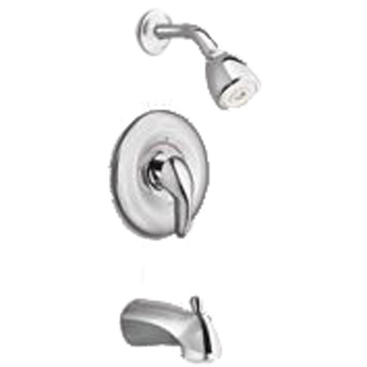 MOEN TL2393CP VILLETA POSI-TEMP TUB/SHOWER TRIM CHROME AND POLISHED BRASS