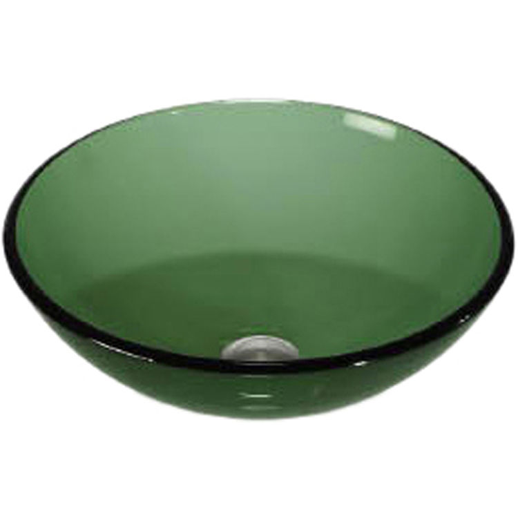 Lenova GV-30 Glass 16" Round Vessel Lavatory Green