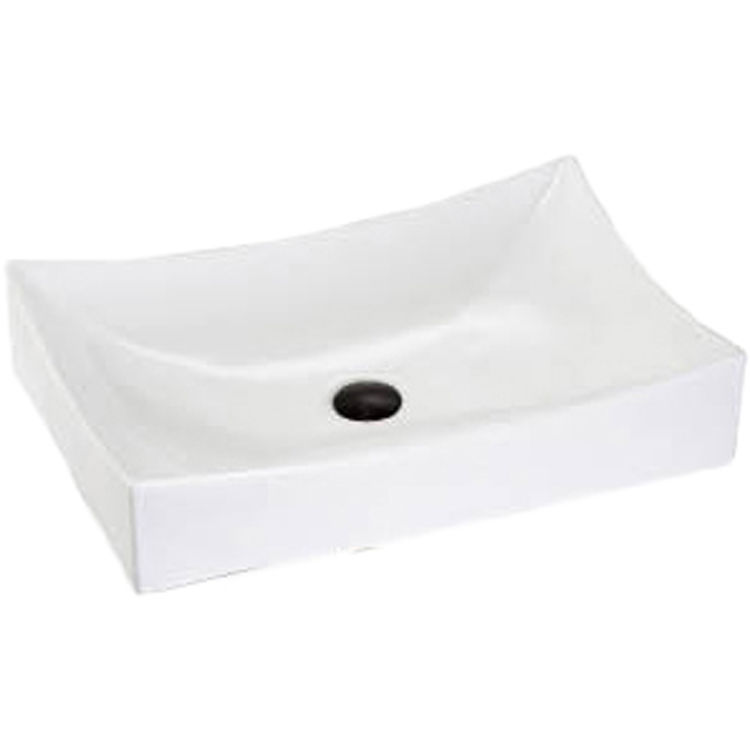 Lenova PAC-08 Porcelain 26"X15" Vessel Lavatory White