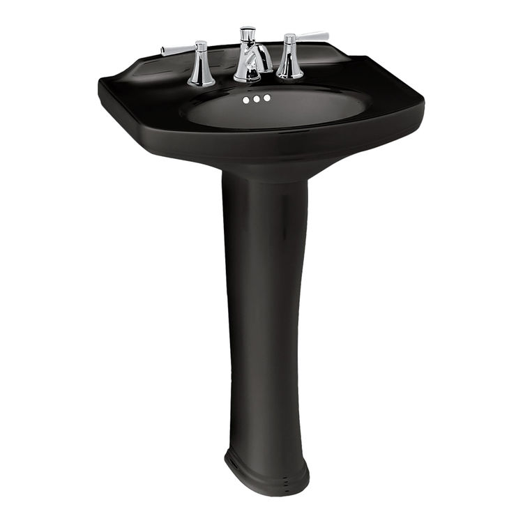 Toto LPT642#51 Dartmouth 25 x 18 Pedestal Lavatory Sink - Ebony