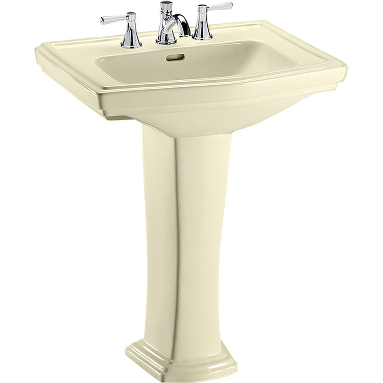 Toto LPT780.4#03 Clayton 27 x 20 Bone Pedestal Lavatory Sink