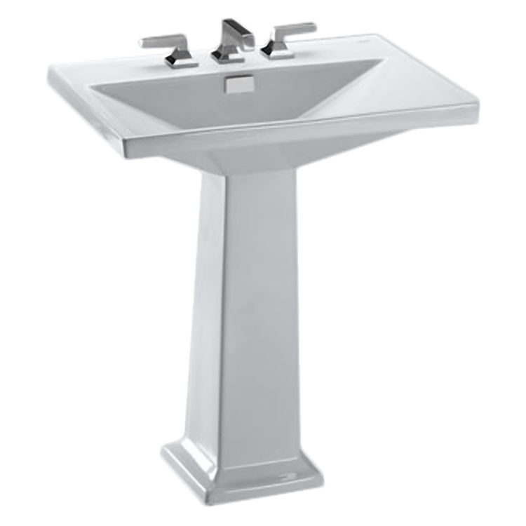 Toto LPT930.8 Colonial White Lloyd Pedestal Lavatory 8" Centers--Complete