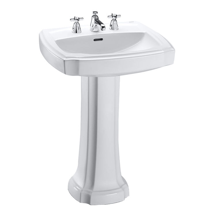 Toto LPT970#11 Colonial White Guinevere 27" Pedestal Lavatory Single Hole--Complete